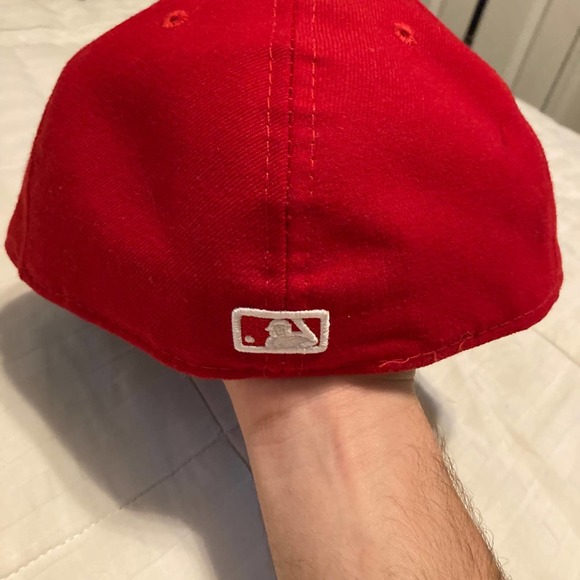 Men's Toronto Blue Jays New Era Scarlet Turn Back the Clock Fitted Hat sz 7 1/2 - Picture 3 of 6